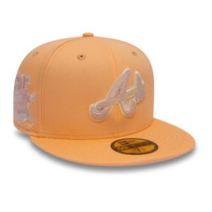 Orange New Era Atlanta Braves 30th Anniversary Fitted Cap 59fifty | ZYEW09761