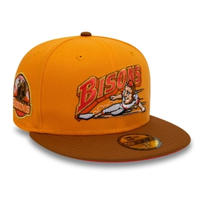 Orange New Era Buffalo Bisons Milb Fitted Cap 59fifty | EAQX95402