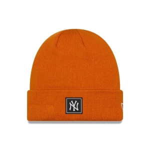 Orange New Era New York Yankees Team Beanie Hat Knit | EQRV91430