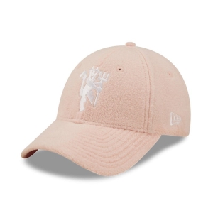 Pink New Era Manchester United Womens Borg Adjustable Cap 9forty | GNWX51627