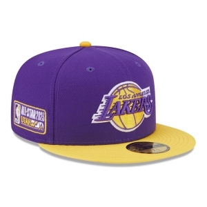 Purple New Era La Lakers NBA All Star Game Fitted Cap 59fifty | QGTN61804