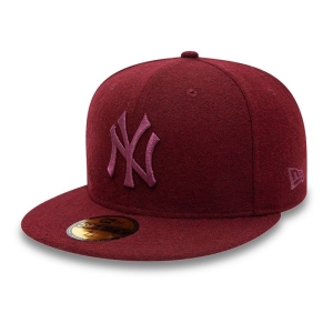 Purple New Era New York Yankees Melton Fitted Cap 59fifty | TGBI03514