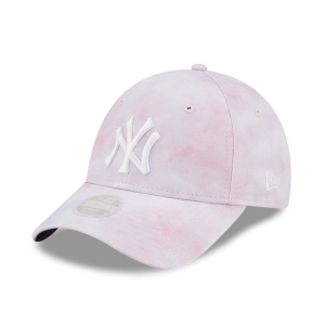 Purple New Era New York Yankees Tie Dye Womens Adjustable Cap 9forty | RWXF60748