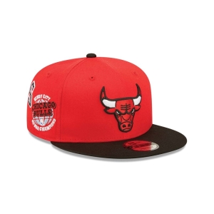 Red New Era Chicago Bulls All Over Patch Cap 9fifty | MENL64850