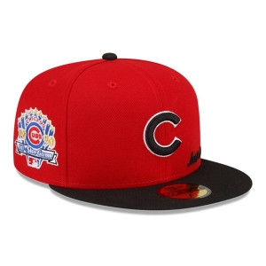 Red New Era Chicago Cubs Just Don X MLB Fitted Cap 59fifty | XAHN39702