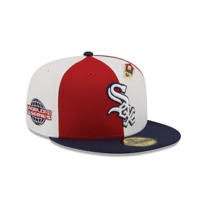 Red New Era Chicago Sox Pinwheel Americana Fitted Cap 59fifty | MFTU85376