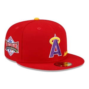 Red New Era La Angels Just Don X MLB Fitted Cap 59fifty | KIEQ70432