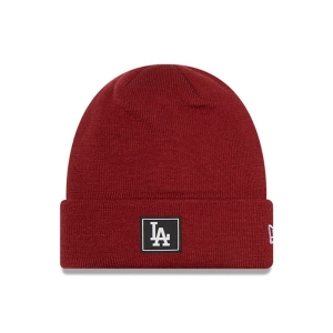 Red New Era La Dodgers Team Beanie Hat Knit | LVZA61487