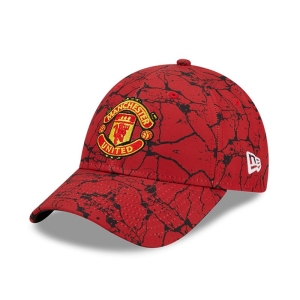 Red New Era Manchester United Marble Adjustable Cap 9forty | MISA20863