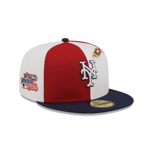 Red New Era New York Mets Pinwheel Americana Fitted Cap 59fifty | URQN32180