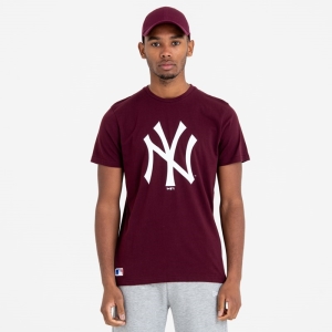 Red New Era New York Yankees MLB Team Logo T-Shirt | EUTI32406