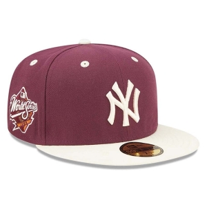 Red New Era New York Yankees MLB World Series Trail Mix Fitted Cap 59fifty | PBEO41973