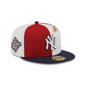 Red New Era New York Yankees Pinwheel Americana Fitted Cap 59fifty | DSIK32948