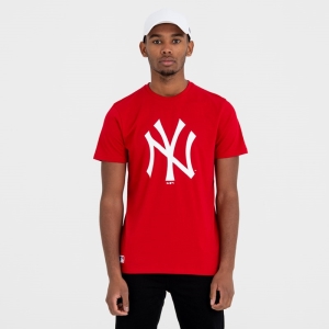 Red New Era New York Yankees Team Logo T-Shirt | OAIR79821