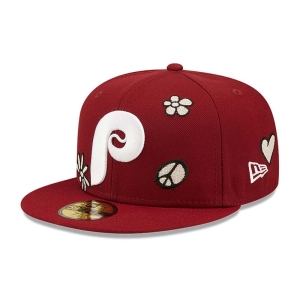 Red New Era Philadelphia Phillies MLB Sunlight Pop Cap 59fifty | RPBV15830