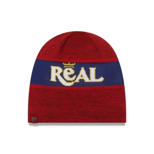 Red New Era Real Lake Mls Kick Off Beanie Hat Knit | MFOQ36981