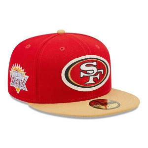 Red New Era San Francisco 49ers Ne Letterman Fitted Cap 59fifty | YEVP76152