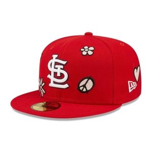 Red New Era St. Louis Cardinals MLB Sunlight Pop Cap 59fifty | IQJH18746