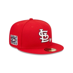 Red New Era St. Louis Cardinals MLB Team Heart Fitted Cap 59fifty | WIHT90453