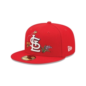 Red New Era St. Louis Cardinals Watercolour Floral Cap 59fifty | LYNF96035