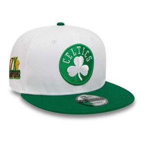 White New Era Boston Celtics Crown Patches Cap 9fifty | YOLV84539