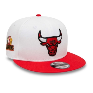 White New Era Chicago Bulls Crown Patches Cap 9fifty | VLBM80537