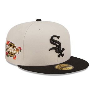 White New Era Chicago Sox Fall Classic Fitted Cap 59fifty | JWVH21079