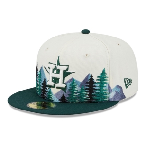 White New Era Houston Astros Outdoor Fitted 59fifty | JBQY78469