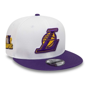 White New Era La Lakers Crown Patches Cap 9fifty | VSYN98571