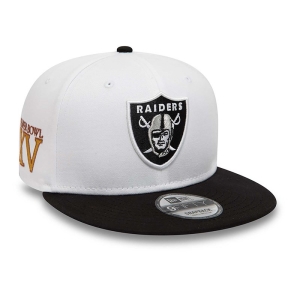 White New Era Las Vegas Raiders Crown Patches Cap 9fifty | TZVO21608