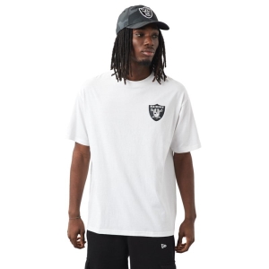 White New Era Las Vegas Raiders NFL Logo Oversized T-Shirt | FOJV24671