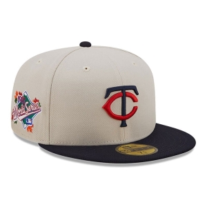 White New Era Minnesota Twins Fall Classic Fitted Cap 59fifty | TLDB21967