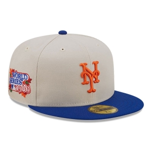 White New Era New York Mets Fall Classic Fitted Cap 59fifty | BEKQ74523