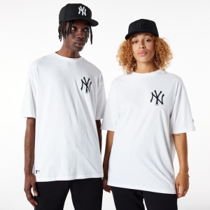 White New Era New York Yankees Logo T-Shirt | JYSP03948