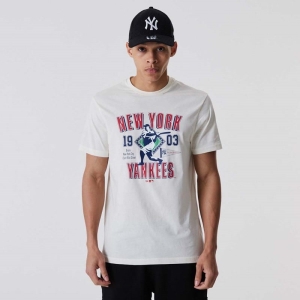 White New Era New York Yankees Stadium T-Shirt | JVGI27948