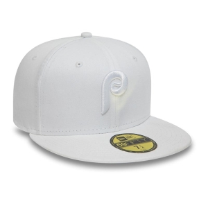 White New Era Philadelphia Phillies Fitted Cap 59fifty | NRJG05817