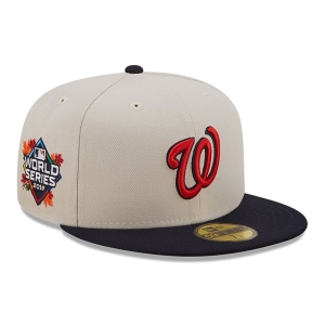 White New Era Washington Fall Classic Fitted Cap 59fifty | MAOT57634