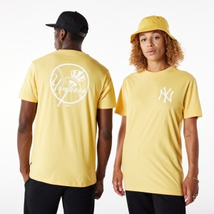 Yellow New Era New York Yankees League Essential Pastel T-Shirt | TLGR81276